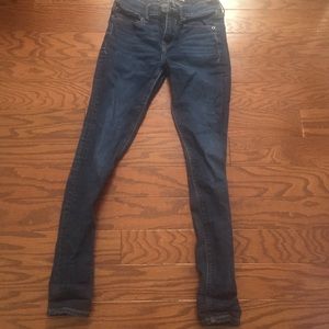 Express High Rise Dark Wash Jeans